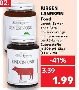 Kaufland Jürgen langbein gemüse-fond Angebot