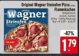 E-Center Original Wagner Steinofen Pizza oder Flammkuchen Angebot
