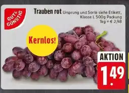 Edeka Trauben rot Angebot