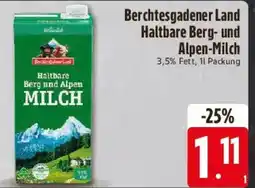 Edeka Berchtesgadener Land Haltbare Berg- und Alpen-Milch Angebot