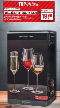 Handelshof Ritzenhoff & Breker Stielgläser-set jive, 12-teilig Angebot