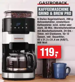 Handelshof Gastroback kaffeemaschine grind & brew pro Angebot