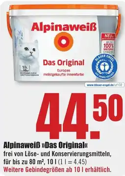 B1 Discount Baumarkt Alpinaweiß Das Original Angebot