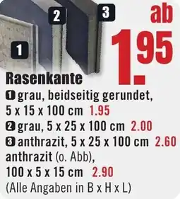 B1 Discount Baumarkt Rasenkante Angebot
