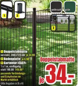 B1 Discount Baumarkt Doppelstabmatte Angebot