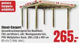 B1 Discount Baumarkt Einzel-Carport Angebot