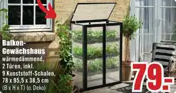 B1 Discount Baumarkt Balkon Gewächshaus Angebot