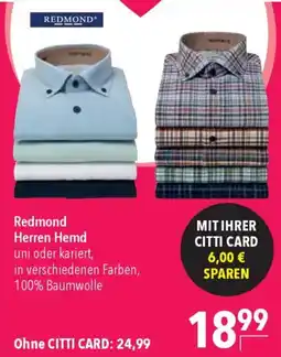 CITTI Markt Redmond Herren Hemd Angebot