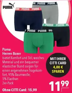 CITTI Markt Puma Herren Boxer 2er-Pack Angebot