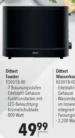 CITTI Markt Dittert Toaster TO001B-00 Angebot