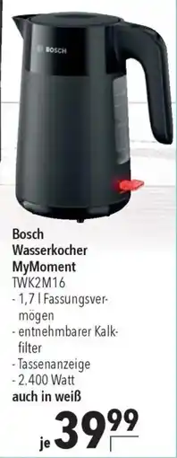 CITTI Markt BOSCH Wasserkocher MyMoment TWK2M16 Angebot