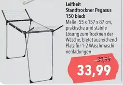 CITTI Markt Leifheit Standtrockner Pegasus 150 black Angebot