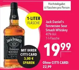 CITTI Markt Jack Daniel's Tennessee Sour Smash Whiskey Angebot