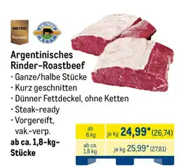 METRO METRO Premium Argentinisches Rinder-Roastbeef Angebot
