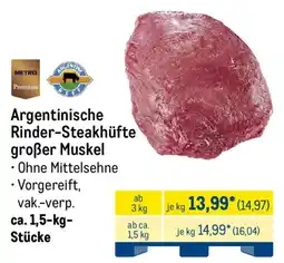 METRO METRO Premium Argentinische Rinder-Steakhüfte großer Muskel Angebot