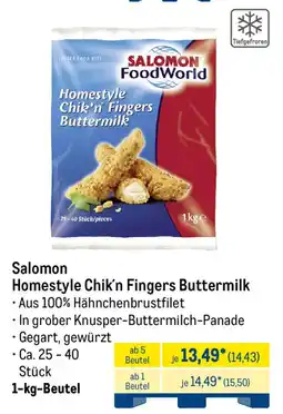 METRO Salomon Homestyle Chik'n Fingers Buttermilk Angebot