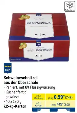 METRO METRO Chef Schweineschnitzel aus der Oberschale Angebot