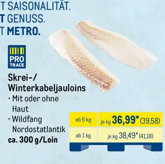 METRO Skrei-/ Winterkabeljauloins Angebot