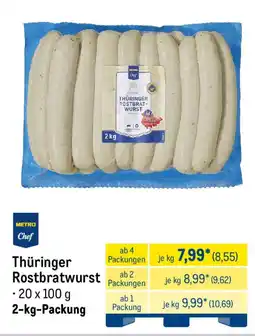 METRO METRO Chef Thüringer Rostbratwurst Angebot