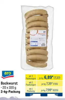 METRO aro Bockwurst Angebot