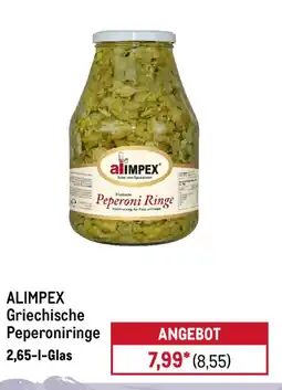 METRO ALIMPEX Griechische Peperoniringe Angebot