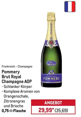 METRO Pommery Brut Royal Champagne AOP Angebot
