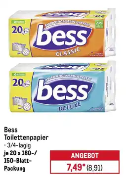 METRO Bess Toilettenpapier Angebot