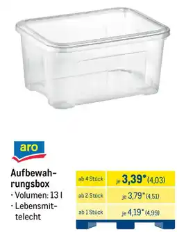 METRO aro Aufbewahrungsbox Angebot