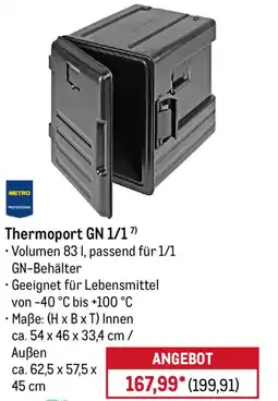 METRO METRO PROFESSIONAL Thermoport GN 1/1" Angebot