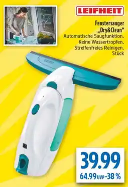 diska LEIFHEIT Fenstersauger ,,Dry&Clean" Angebot