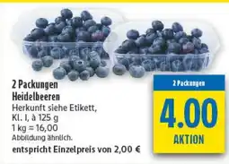 diska 2 Packungen Heidelbeeren Angebot