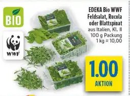 diska EDEKA Bio WWF Feldsalat, Rucola oder Blattspinat Angebot