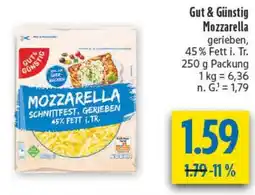 diska Gut & Günstig Mozzarella Angebot