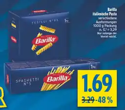 diska Barilla italienische Pasta Angebot