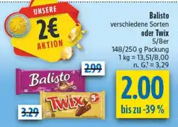 diska Balisto oder Twix 5/8er Angebot