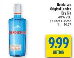 diska Henderson Original London Dry Gin Angebot