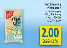 diska Gut & Günstig Pinienkerne naturbelassen Angebot