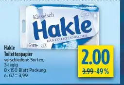 diska Hakle Toilettenpapier Angebot