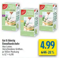diska Gut & Günstig Einmalhandschuhe Angebot