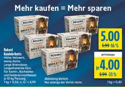 diska Rekord Kaminbriketts Angebot
