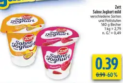 diska Zott Sahne Joghurt mild Angebot