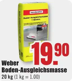 B1 Discount Baumarkt Weber Boden-Ausgleichsmasse Angebot