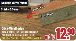 B1 Discount Baumarkt Click-Vinylboden Angebot