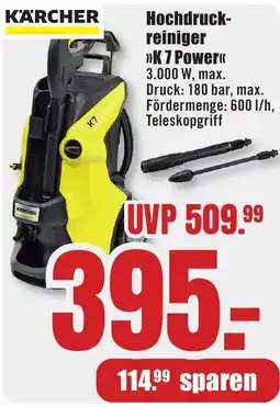 B1 Discount Baumarkt KÄRCHER Hochdruck reiniger K 7 Power Angebot