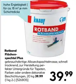 Hellweg KNAUF Rotband Flächen spachtel Plus Angebot