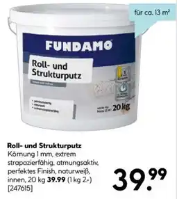 Hellweg FUNDAMO Roll- und Strukturputz Angebot