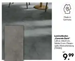 Hellweg Laminatboden ,,Concrete Dark" Angebot