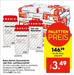 Hellweg Beton-Estrich, Zementmörtel oder Putz- und Mauermörtel Angebot