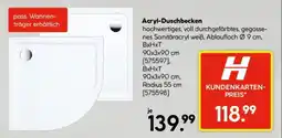 Hellweg Acryl-Duschbecken Angebot