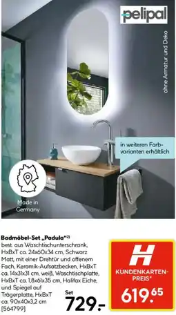 Hellweg pelipal Badmöbel-Set „Padula Angebot